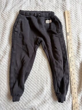 Zara Black Jogger Pants for Kids - Slim Ribbed Cuffs
